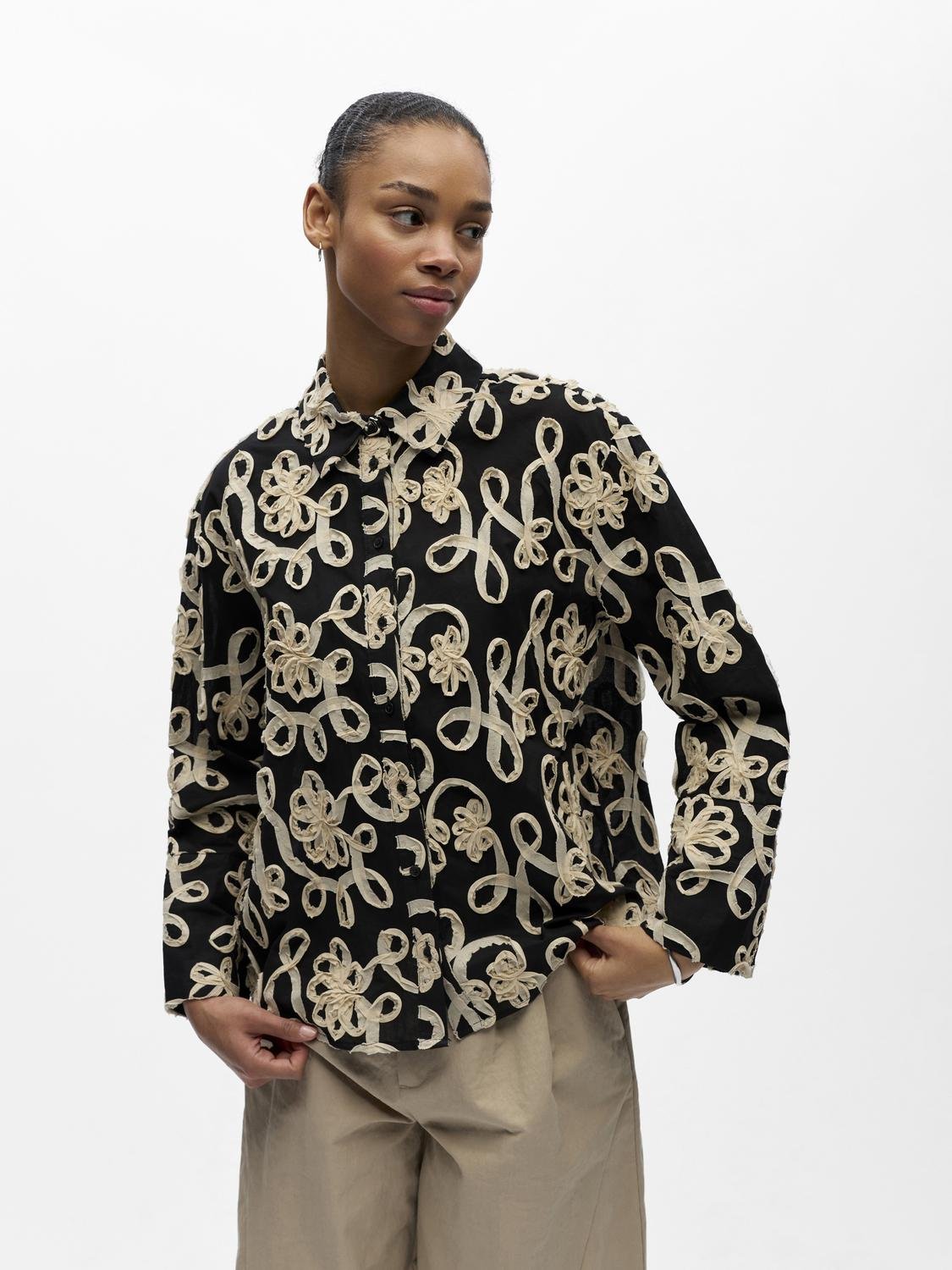 OBJROYA Shirt - Black - VERO MODA & VILA Bergvik